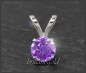 Preview: Anhänger 585 Gold Amethyst violett 4,5,6,7mm